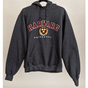Harvard University Champion Gray Men's Hoodie Sweater
